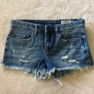 Blank NYC distressed denim shorts